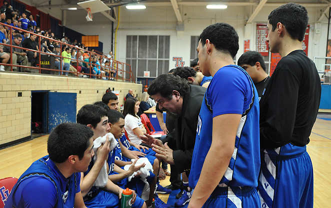 Lanier coach Rudy Bernal is in his fourth decade coaching the underprivileged but ever-determined Voks.